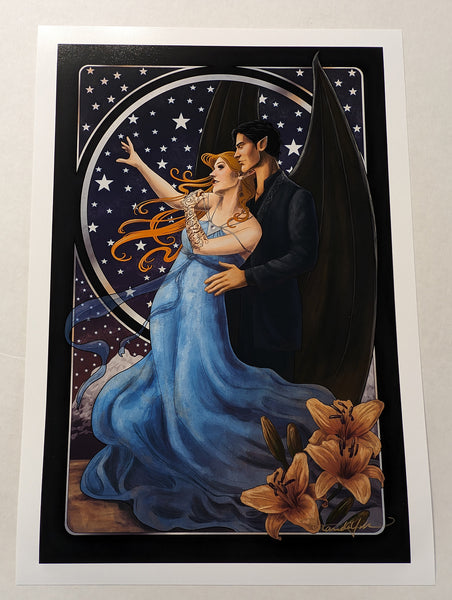 A photo of the art print