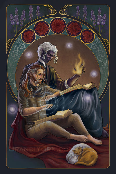 Critical Role - Xhorasian Nights - Caleb and Essek Print