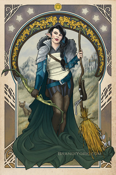 The Only Way to Really Grow Vex'ahlia art nouveau piece