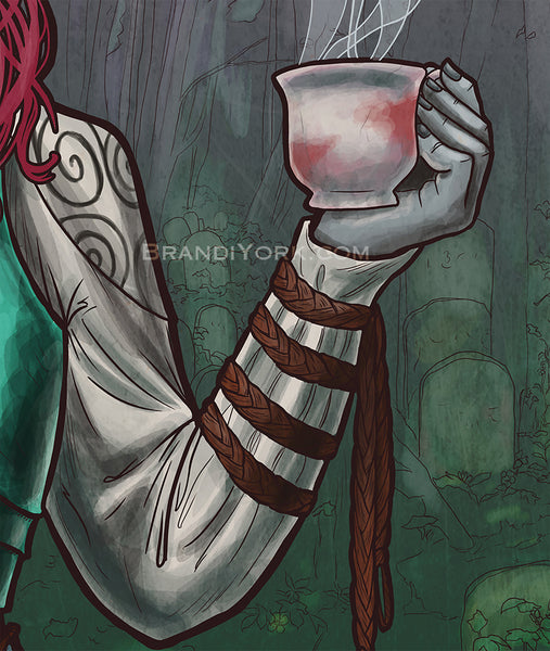 Critical Role - Tea and Tranquility - Caduceus Clay Print