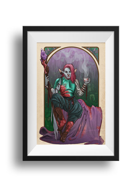 Critical Role - Tea and Tranquility - Caduceus Clay Print