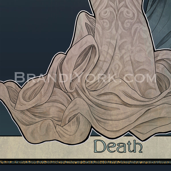 Dresden Files - Death Card featuring Queen Mab - Print