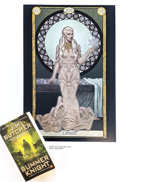 Dresden Files - Death Card featuring Queen Mab - Print