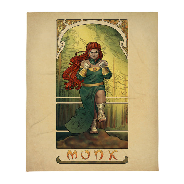La Moine - The Monk Throw Blanket