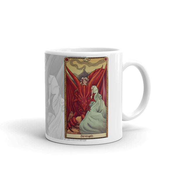 Tabletop Tarot - Strength White Mug