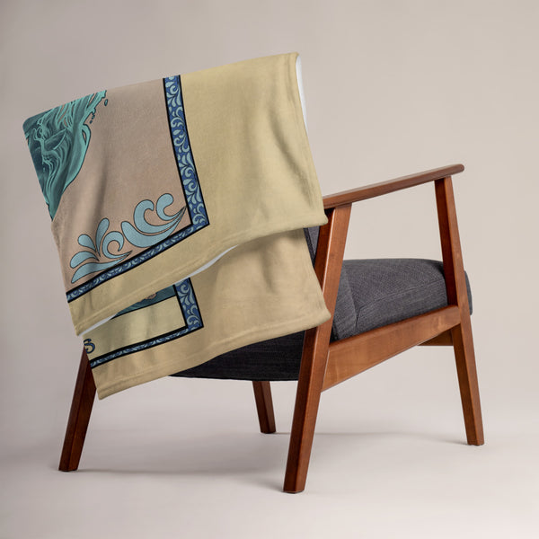 Tabletop Tarot - Ace of Cups Throw Blanket