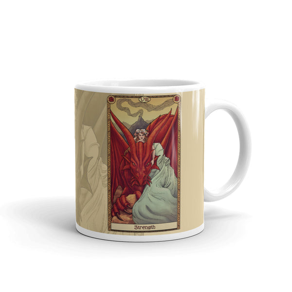 Tabletop Tarot - Strength Cream Mug