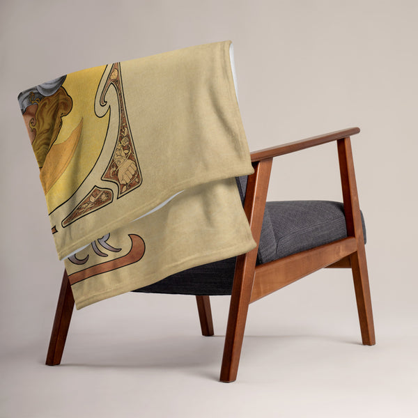 La Combattante - The Fighter Throw Blanket