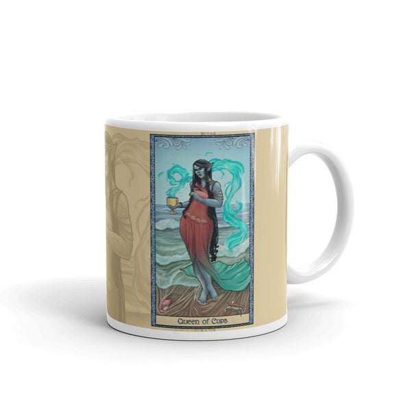 Tabletop Tarot - Queen of Cups Cream Mug