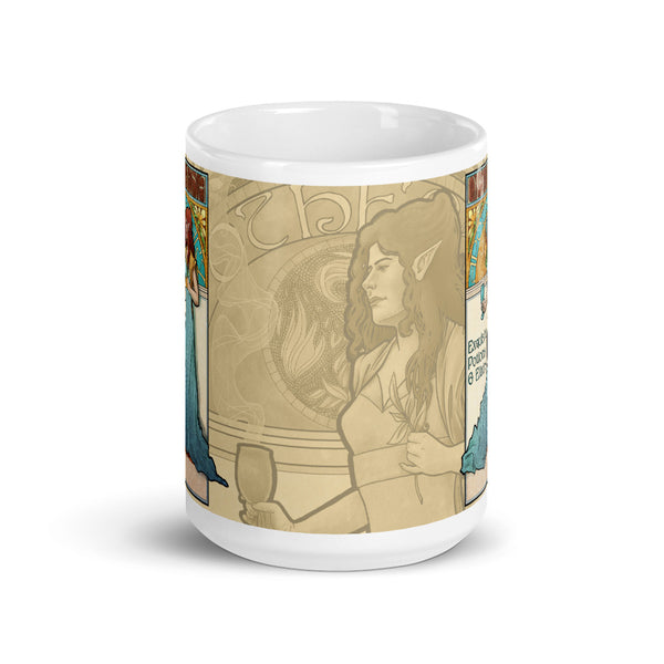 Del'Rena Apothecary Cream Mug