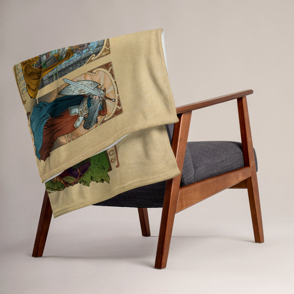 Tabletop Nouveau Throw Blanket