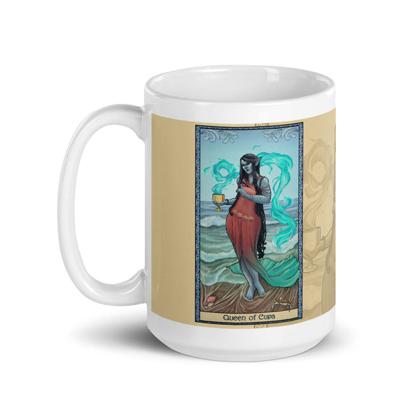 Tabletop Tarot - Queen of Cups Cream Mug