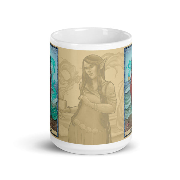 Tabletop Tarot - Queen of Cups Cream Mug