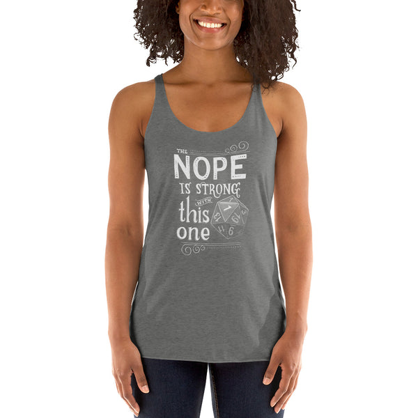 The NOPE is Strong with This One Women's Racerback Tank