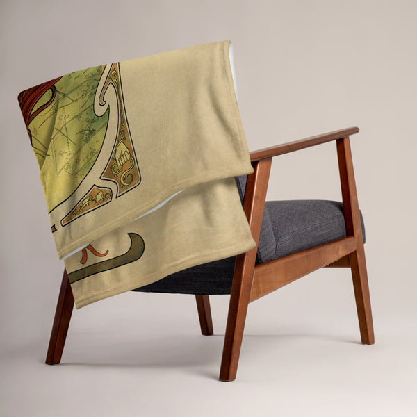 La Moine - The Monk Throw Blanket