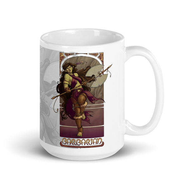 La Barbare - The Barbarian White Mug