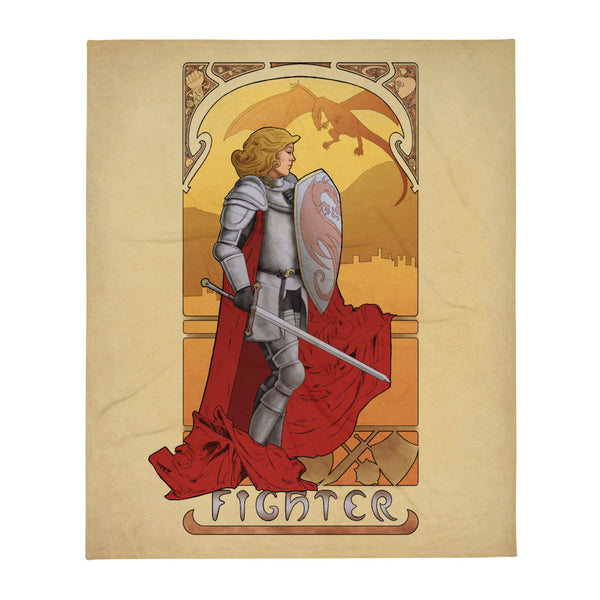 La Combattante - The Fighter Throw Blanket