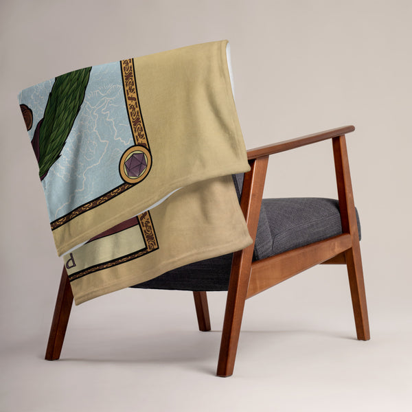 Tabletop Tarot - The World Throw Blanket