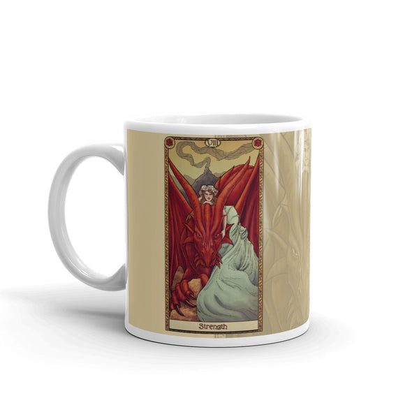 Tabletop Tarot - Strength Cream Mug