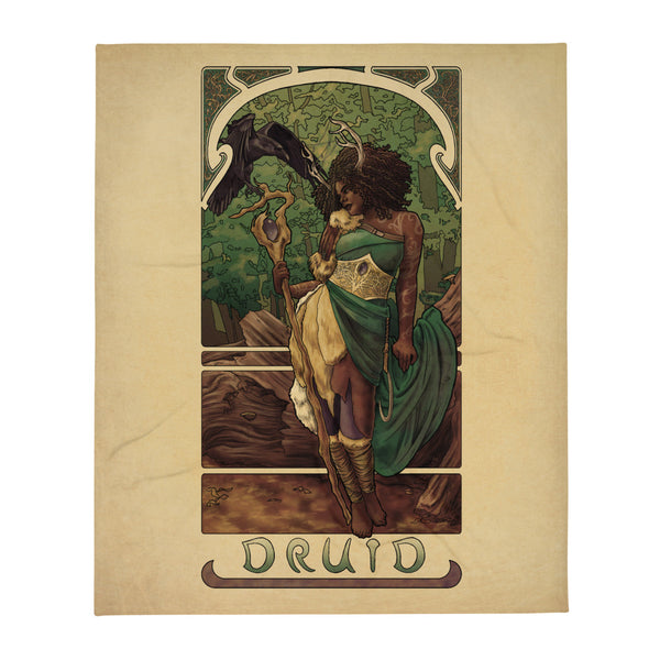 La Druide - The Druid Throw Blanket
