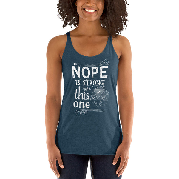The NOPE is Strong with This One Women's Racerback Tank
