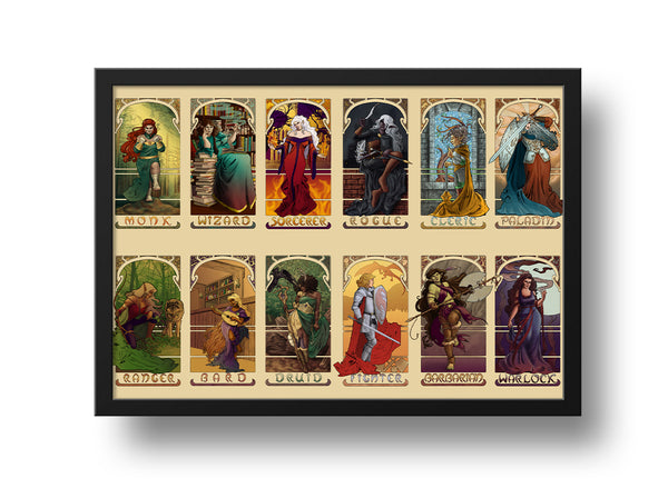 Tabletop Nouveau 20"x30" Print