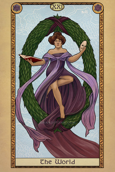 Tabletop Tarot - The World - Print