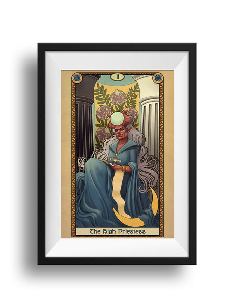 Tabletop Tarot - The High Priestess - Print