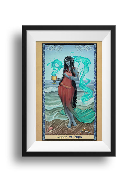 Tabletop Tarot - Queen of Cups - Print