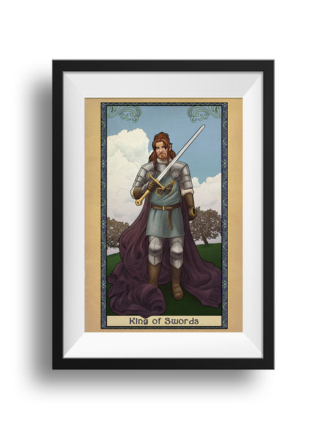 Tabletop Tarot - King of Swords - Print