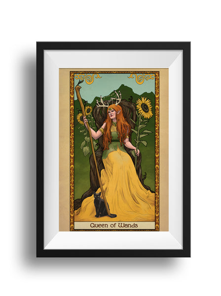 Tabletop Tarot - Queen of Wands- Print