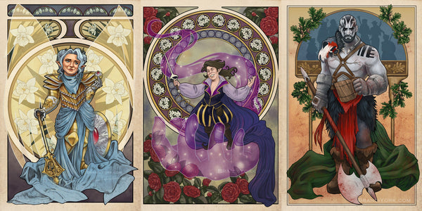 Critical Role - Vox Machina With Matthew Mercer 9 Piece Print Set