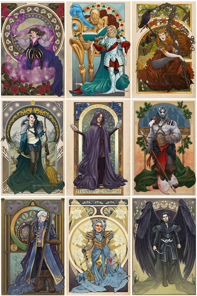 Critical Role - Vox Machina With Matthew Mercer 9 Piece Print Set