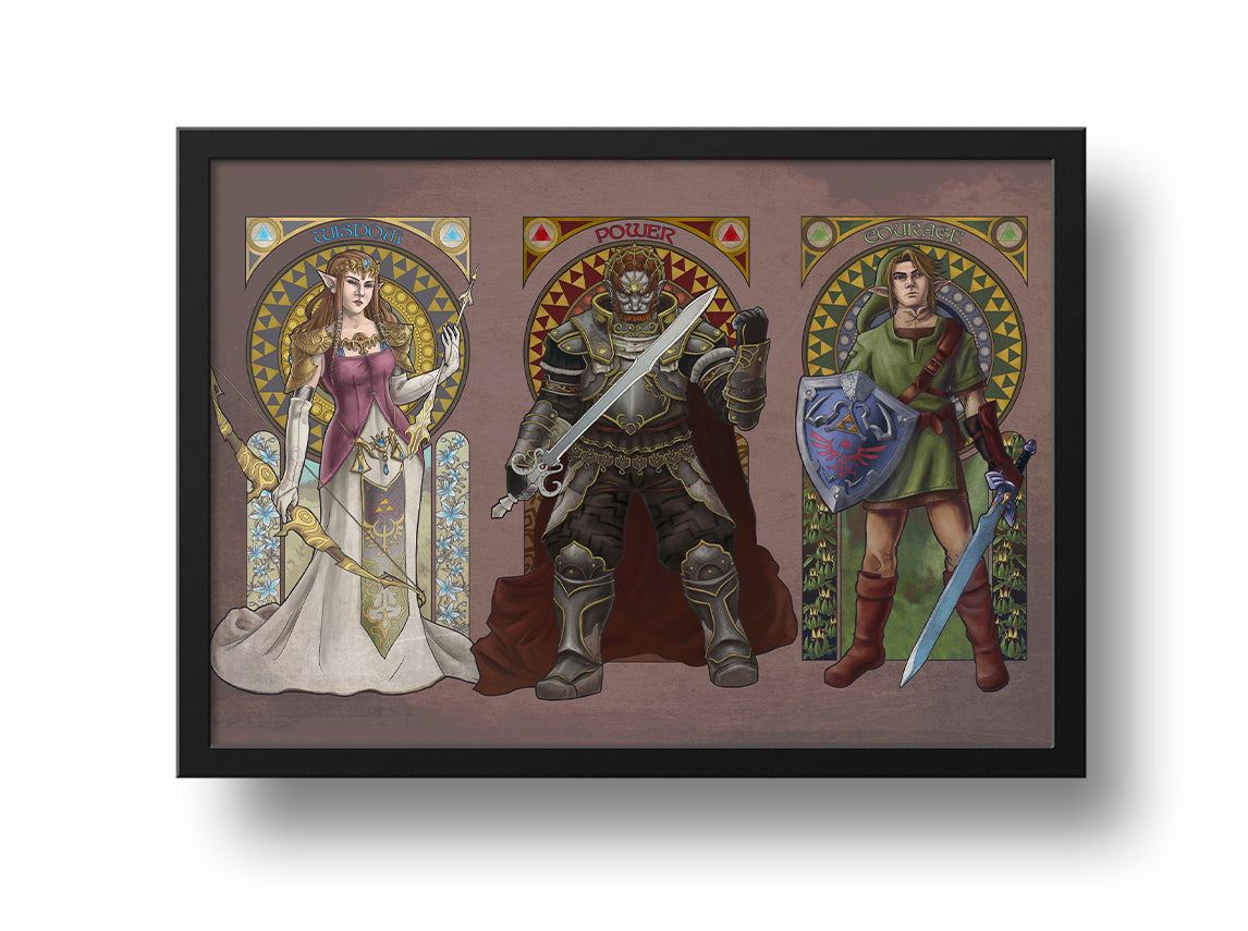 Legend of Zelda - The Triforce 20x30 Print