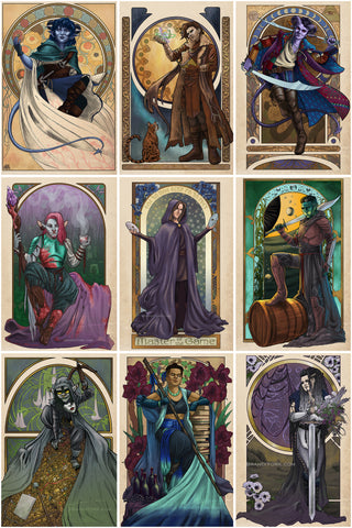 Critical Role - Mighty Nein With Matthew Mercer 9 Piece Print Set