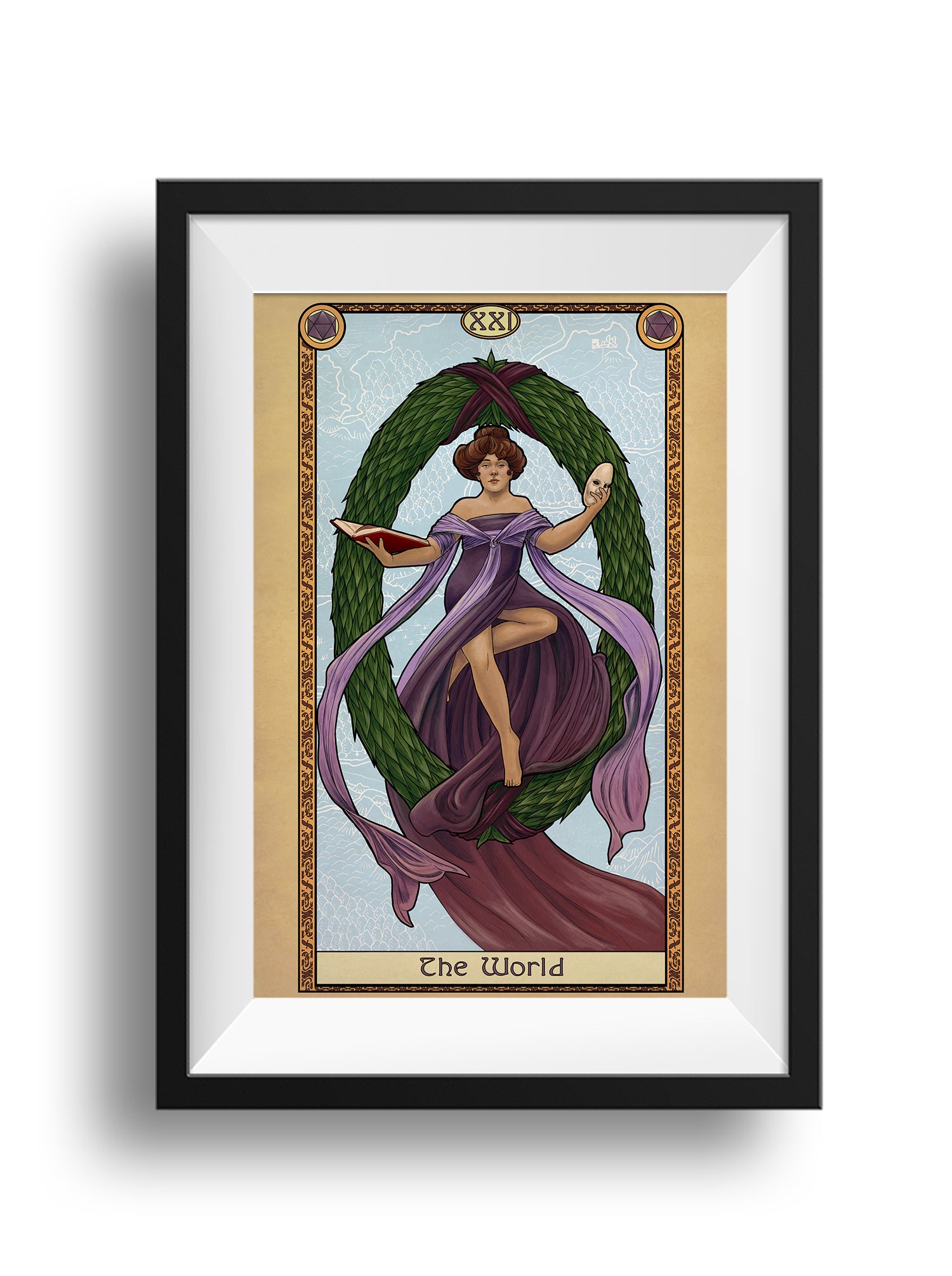 Tabletop Tarot - The World - Print – Brandi York Fine Art